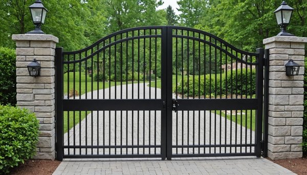 Portail à battants en aluminium : une entrée au style unique